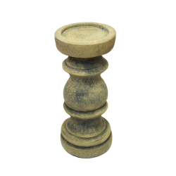 Świecznik betonowy gliniany z Oliwkowy 31cm